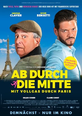 Ab durch die Mitte - Mit Vollgas durch Paris Plakat