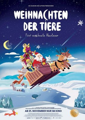 Weihnachten der Tiere Plakat